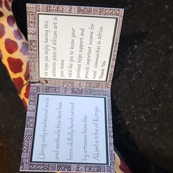 🦒Wood Giraffe Sculpture - Picture 10 of 10